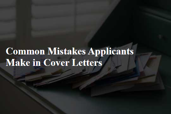 Common Mistakes Applicants Make in Cover Letters