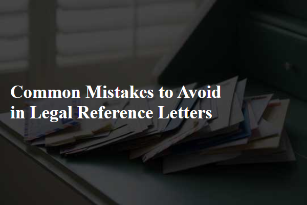 Common Mistakes to Avoid in Legal Reference Letters