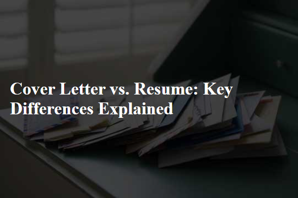 Cover Letter vs. Resume: Key Differences Explained