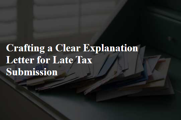 Crafting a Clear Explanation Letter for Late Tax Submission
