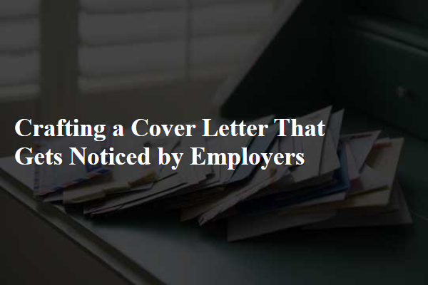 Crafting a Cover Letter That Gets Noticed by Employers