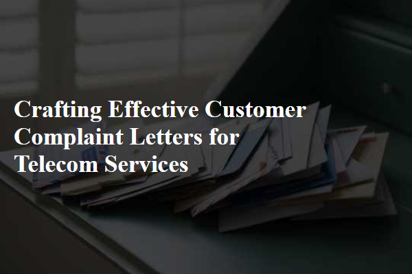 Crafting Effective Customer Complaint Letters for Telecom Services