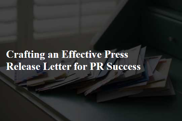 Crafting an Effective Press Release Letter for PR Success