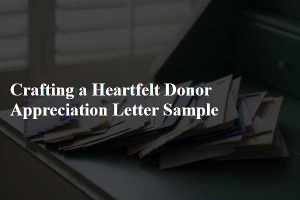 Crafting a Heartfelt Donor Appreciation Letter Sample