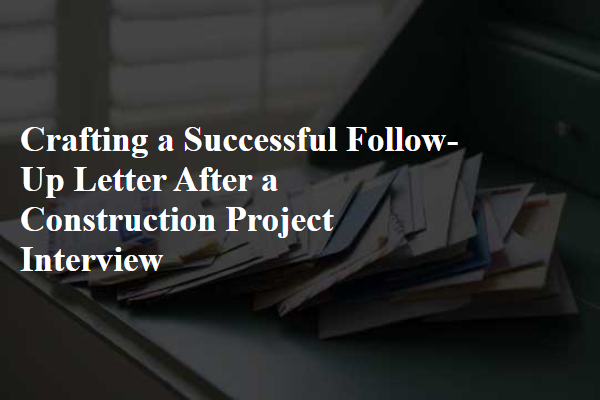 Crafting a Successful Follow-Up Letter After a Construction Project Interview