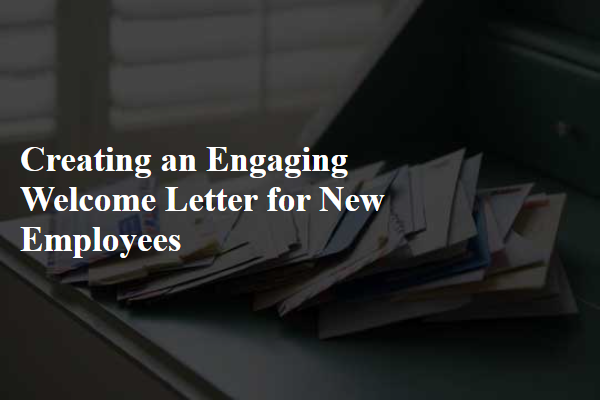 Creating an Engaging Welcome Letter for New Employees