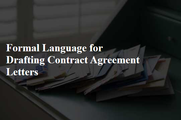 Formal Language for Drafting Contract Agreement Letters