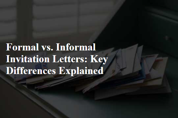 Formal vs. Informal Invitation Letters: Key Differences Explained