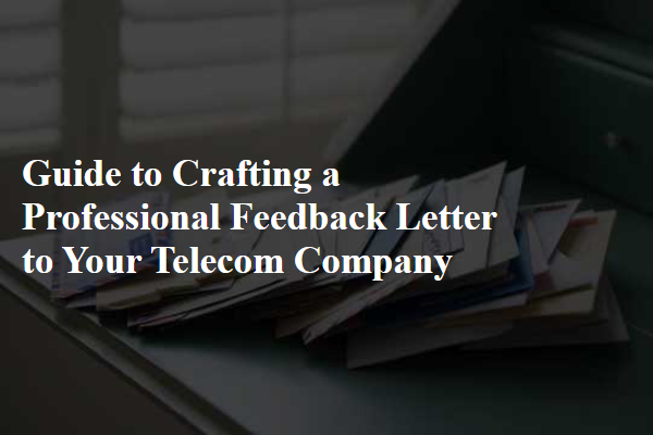 Guide to Crafting a Professional Feedback Letter to Your Telecom Company