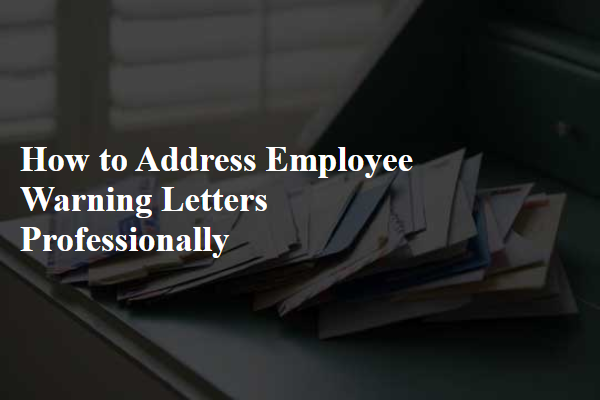 How to Address Employee Warning Letters Professionally
