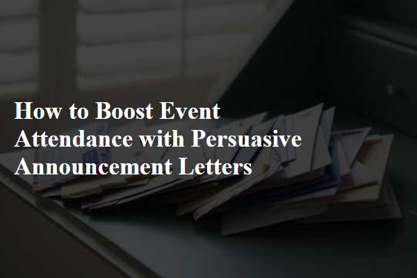 How to Boost Event Attendance with Persuasive Announcement Letters