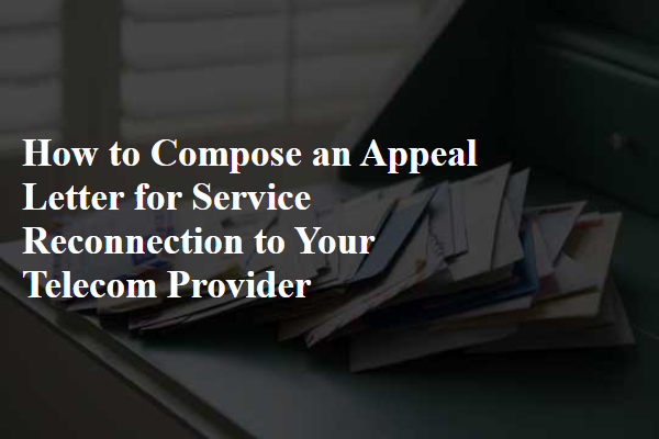 How to Compose an Appeal Letter for Service Reconnection to Your Telecom Provider