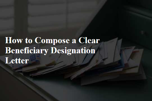 How to Compose a Clear Beneficiary Designation Letter
