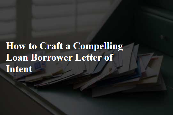 How to Craft a Compelling Loan Borrower Letter of Intent