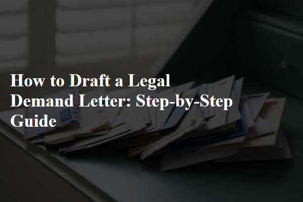 How to Draft a Legal Demand Letter: Step-by-Step Guide