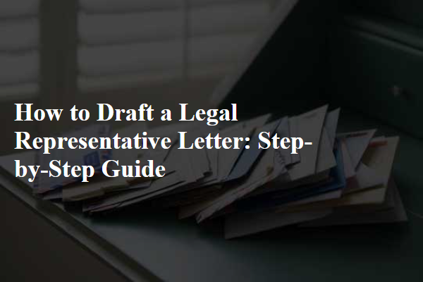 How to Draft a Legal Representative Letter: Step-by-Step Guide