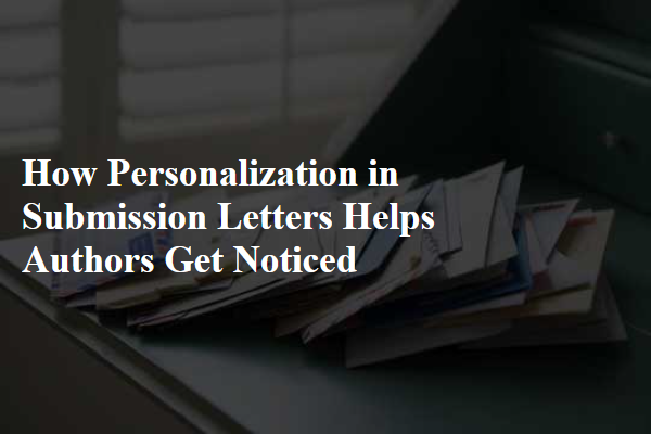 How Personalization in Submission Letters Helps Authors Get Noticed