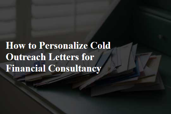 How to Personalize Cold Outreach Letters for Financial Consultancy