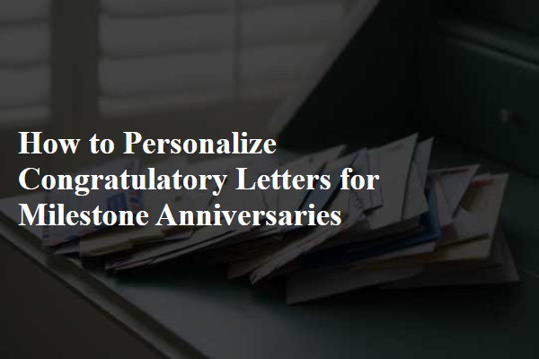 How to Personalize Congratulatory Letters for Milestone Anniversaries
