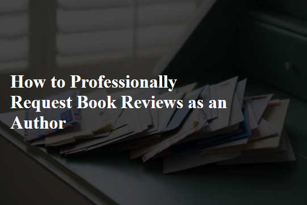 How to Professionally Request Book Reviews as an Author