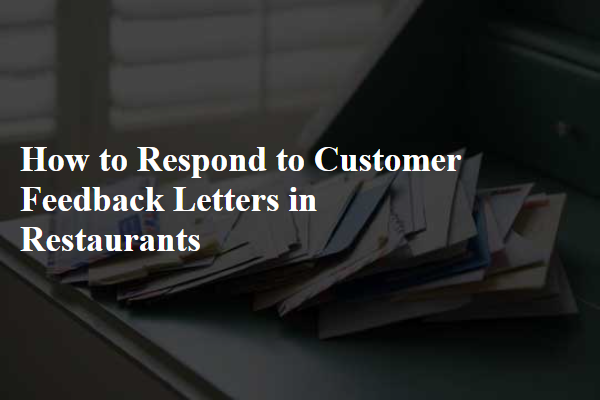 How to Respond to Customer Feedback Letters in Restaurants