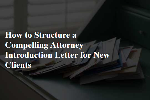 How to Structure a Compelling Attorney Introduction Letter for New Clients