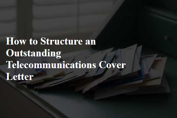 How to Structure an Outstanding Telecommunications Cover Letter