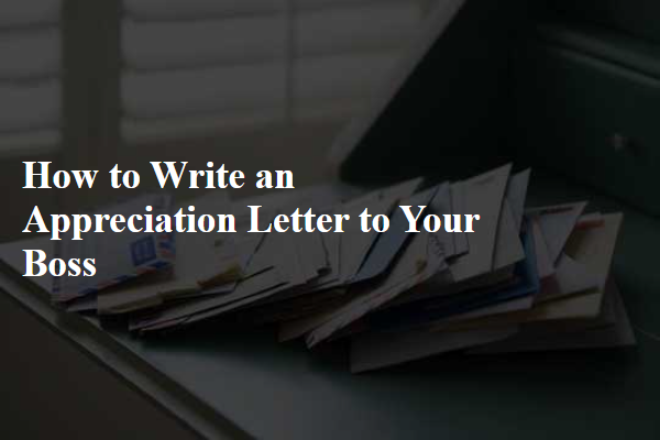 How to Write an Appreciation Letter to Your Boss