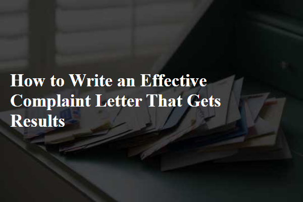 How to Write an Effective Complaint Letter That Gets Results
