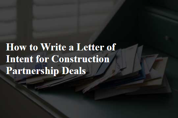 How to Write a Letter of Intent for Construction Partnership Deals