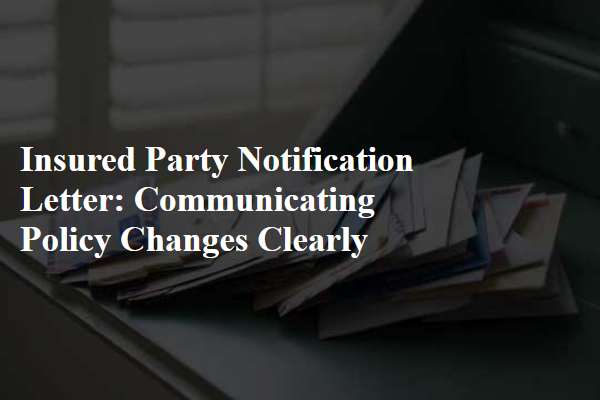 Insured Party Notification Letter: Communicating Policy Changes Clearly
