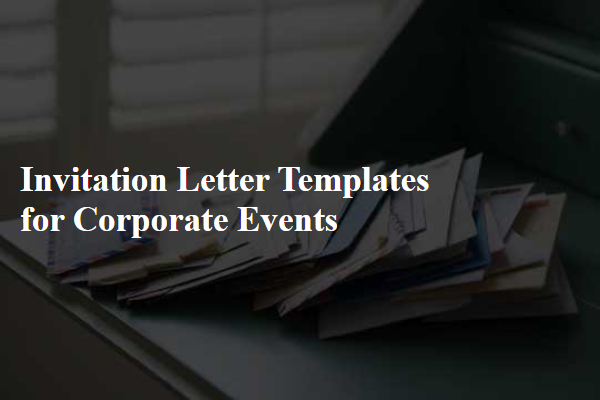 Invitation Letter Templates for Corporate Events