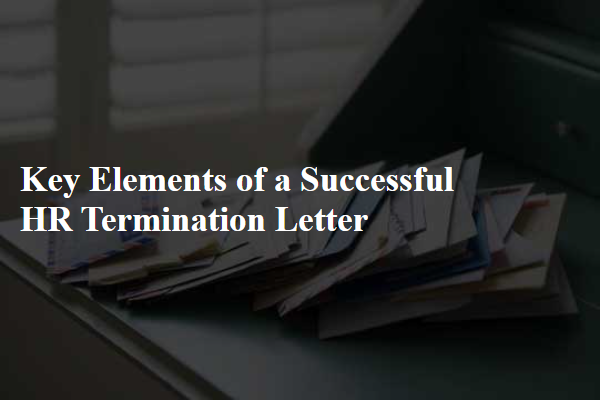 Key Elements of a Successful HR Termination Letter