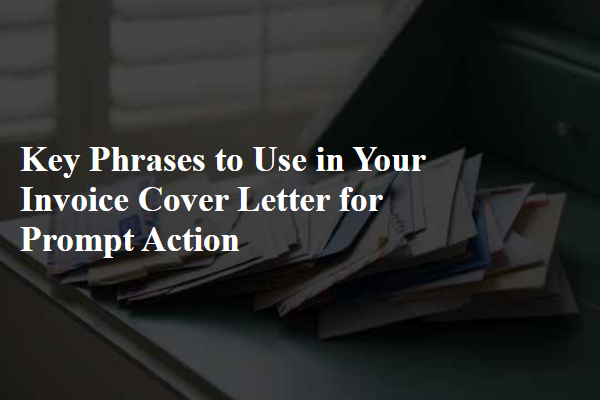 Key Phrases to Use in Your Invoice Cover Letter for Prompt Action