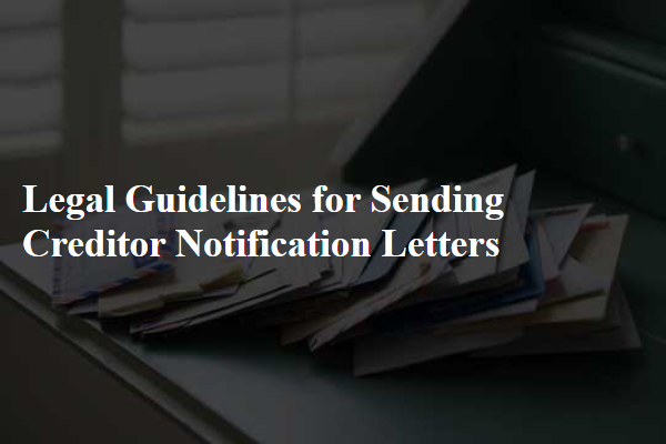 Legal Guidelines for Sending Creditor Notification Letters