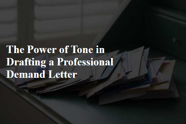 The Power of Tone in Drafting a Professional Demand Letter