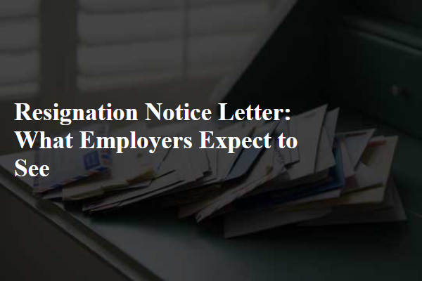 Resignation Notice Letter: What Employers Expect to See