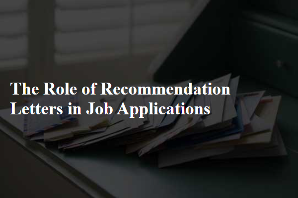 The Role of Recommendation Letters in Job Applications