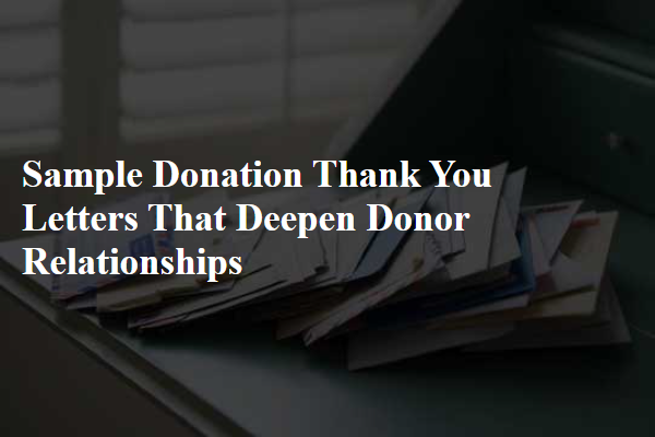 Sample Donation Thank You Letters That Deepen Donor Relationships