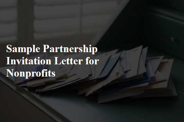 Sample Partnership Invitation Letter for Nonprofits