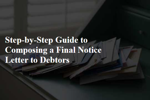 Step-by-Step Guide to Composing a Final Notice Letter to Debtors