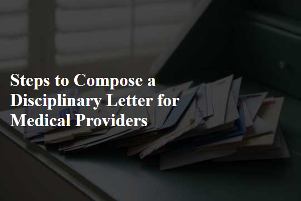 Steps to Compose a Disciplinary Letter for Medical Providers