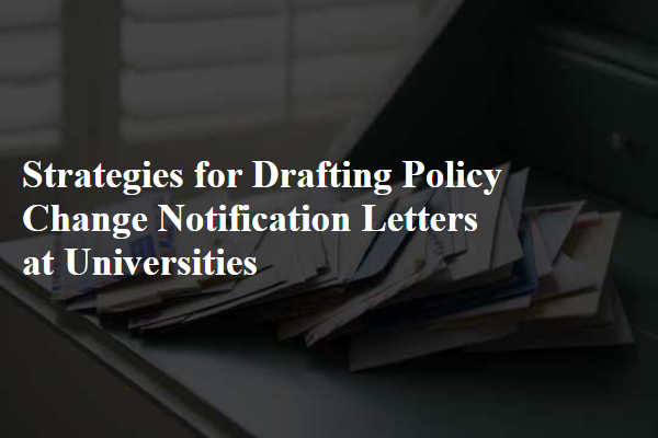 Strategies for Drafting Policy Change Notification Letters at Universities