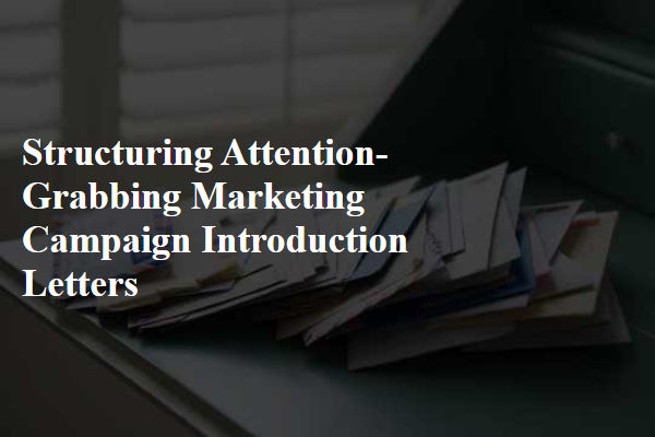 Structuring Attention-Grabbing Marketing Campaign Introduction Letters