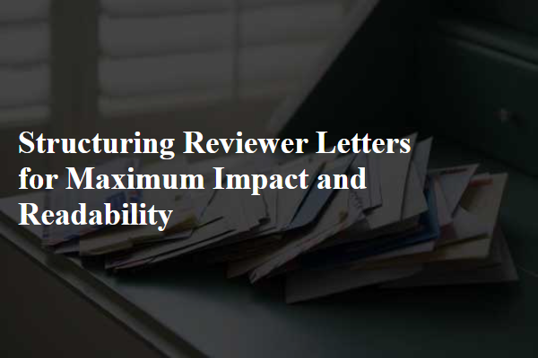Structuring Reviewer Letters for Maximum Impact and Readability