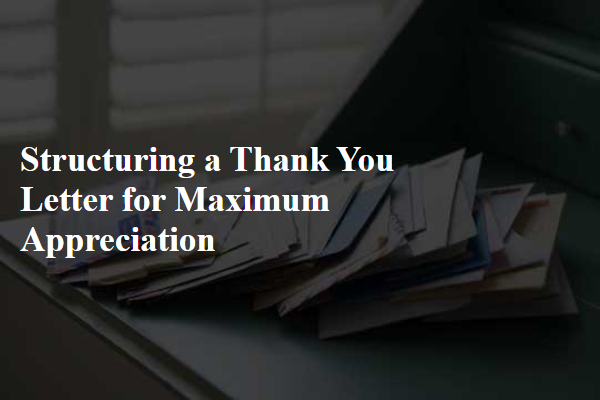 Structuring a Thank You Letter for Maximum Appreciation