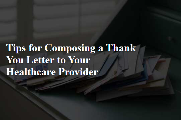 Tips for Composing a Thank You Letter to Your Healthcare Provider
