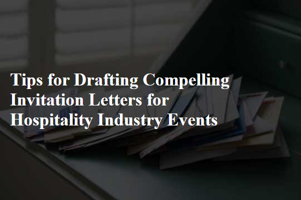 Tips for Drafting Compelling Invitation Letters for Hospitality Industry Events