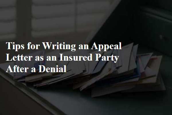 Tips for Writing an Appeal Letter as an Insured Party After a Denial