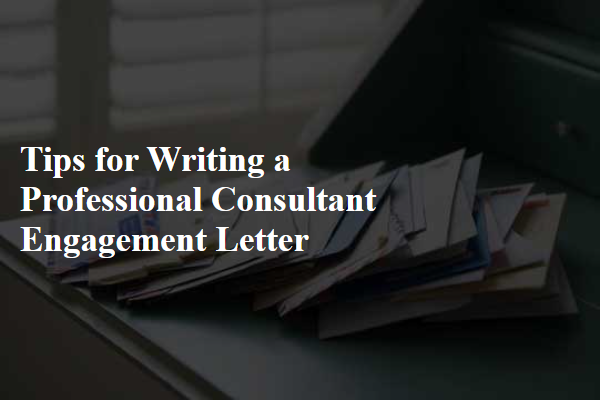 Tips for Writing a Professional Consultant Engagement Letter